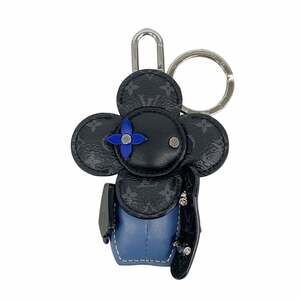 Louis Vuitton Monogram Eclipse Bijoux Sac Vivienne Keychain Charm M77154 Blac...